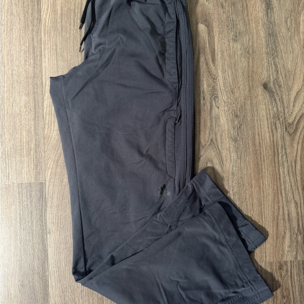 Adidas Black Women's Track Joggers with Side Zips